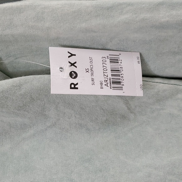 ROXY 100% Cotton Surf Tropic Oversized Long Sleeve Tee, Size XSmall, NWT - Picture 8 of 8